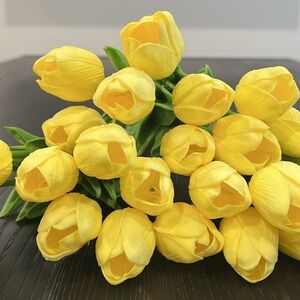 Yellow Tulip Artificial Flowers